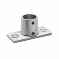 Whitecap Marine Hardware 90 Degree 2-Hole Rectangular Base Rail Fitting 6195